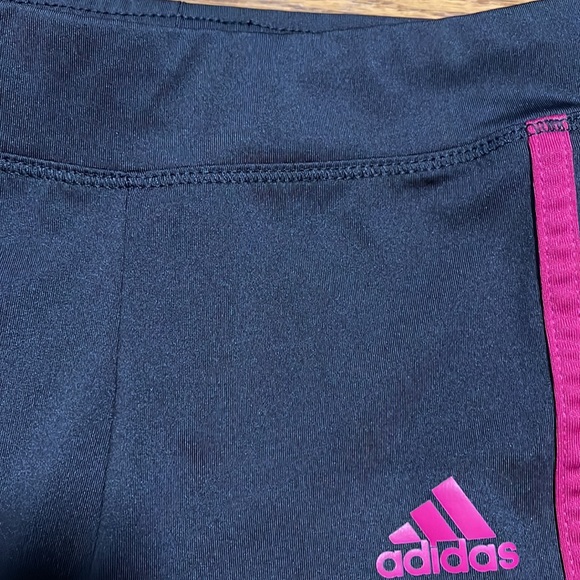 Adidas black and pink leggings 6 - Picture 4 of 9